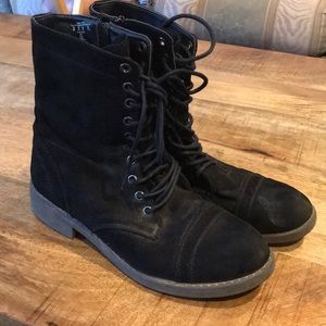 Sueded Combat boots